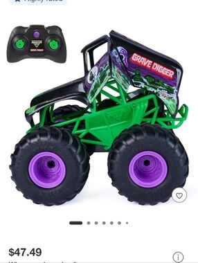 Remote Control Monster Truck - Black & Green
